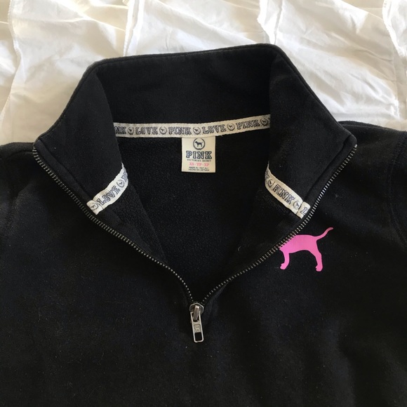 Pink Victoria’s Secret black & pink pullover size XS - Picture 4 of 8